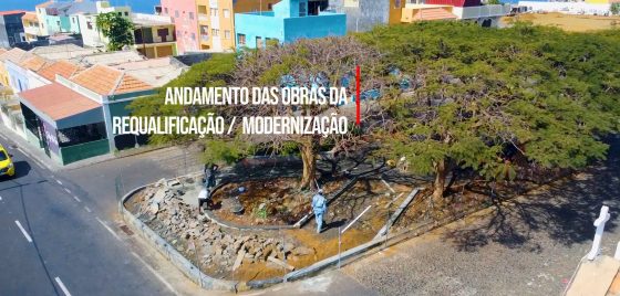 Andamento Das obras da Requalificação/Modernização Da Praça de Santa Filomena