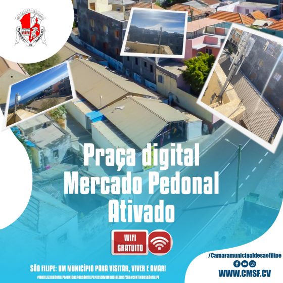 Praça Digital do Mercado Pedonal – Internet Gratuita Reativado