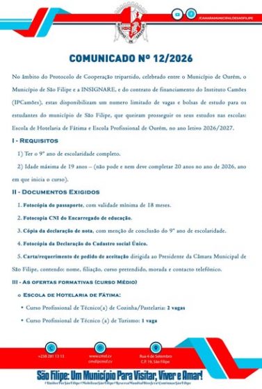 Oportunidade De Estudo Em portugal